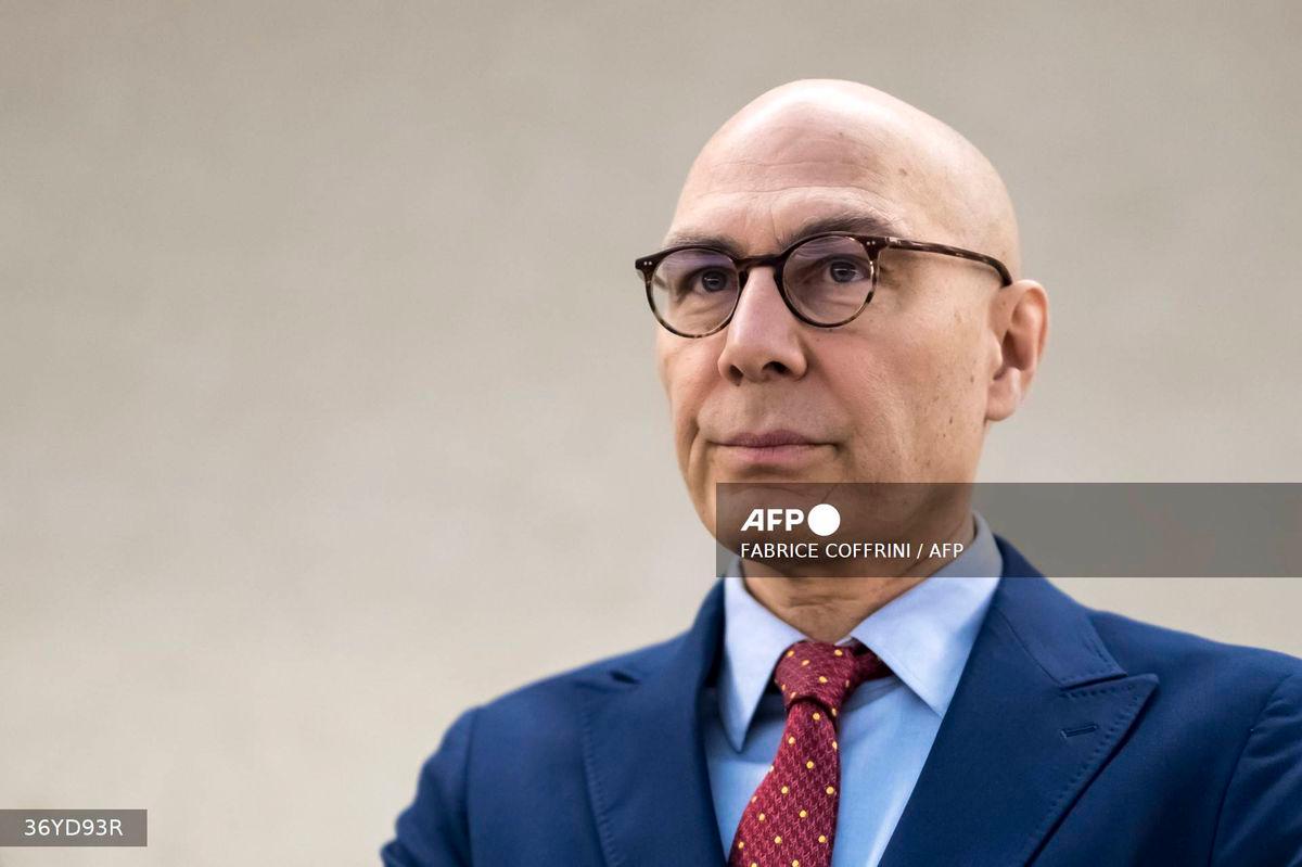 UN High Commissioner for Human Rights Volker Turk - (Photo by Fabrice COFFRINI / AFP)
