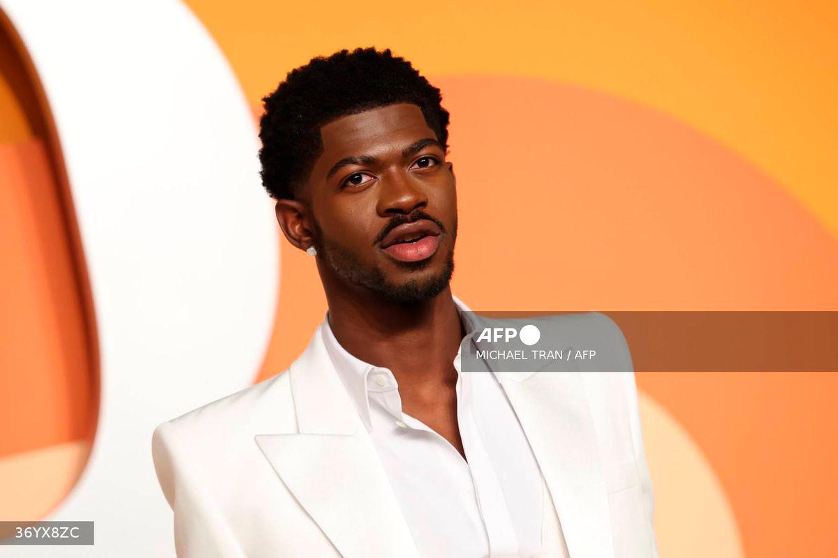 US rapper Lil Nas X attends the Vanity Fair Oscar Party at the Wallis Annenberg Center for the Performing Arts in Beverly Hills, California, on March 2, 2025. (Photo by Michael Tran / AFP)