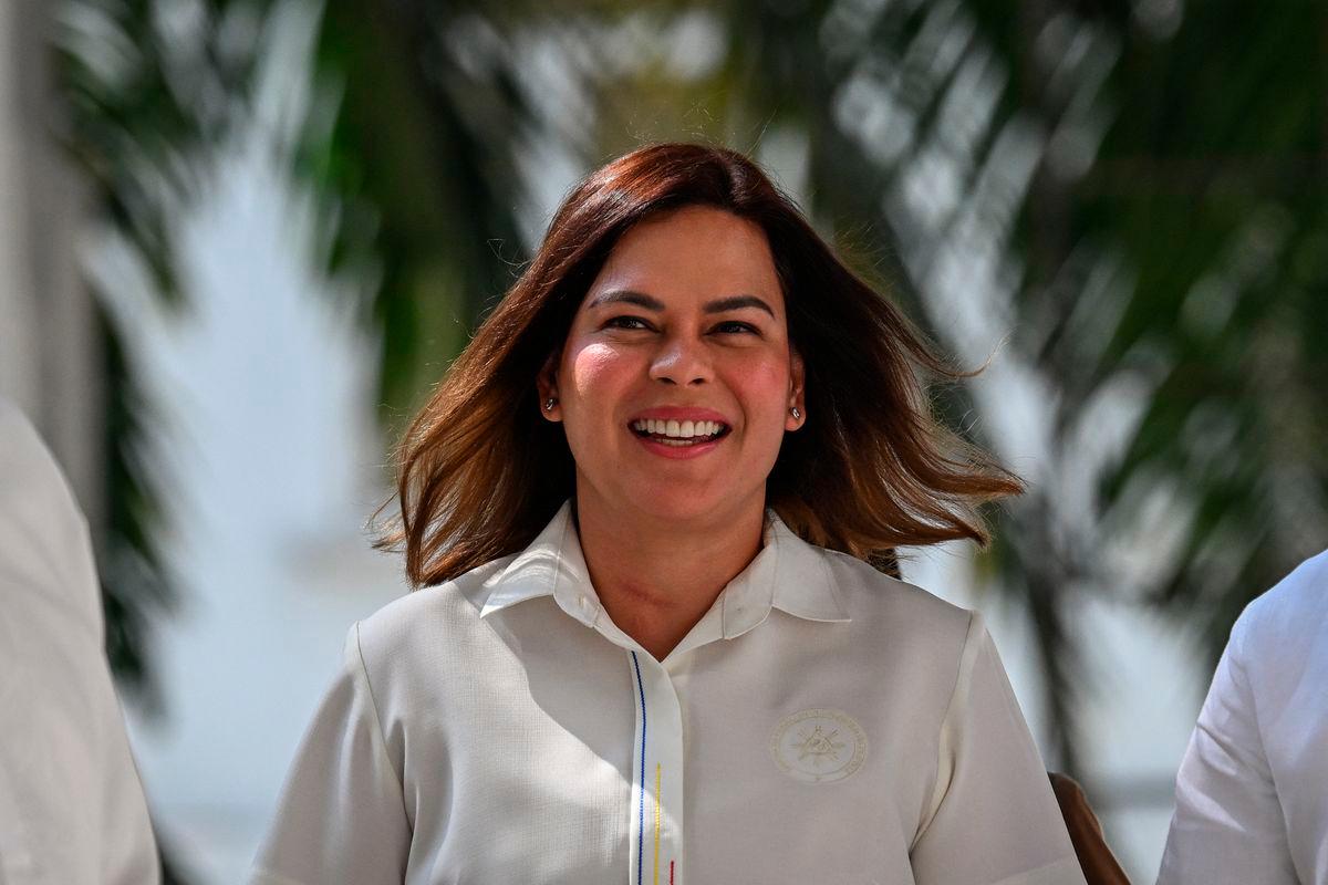Philippine Vice President Sara Duterte. (Photo by Jam STA ROSA / AFP)