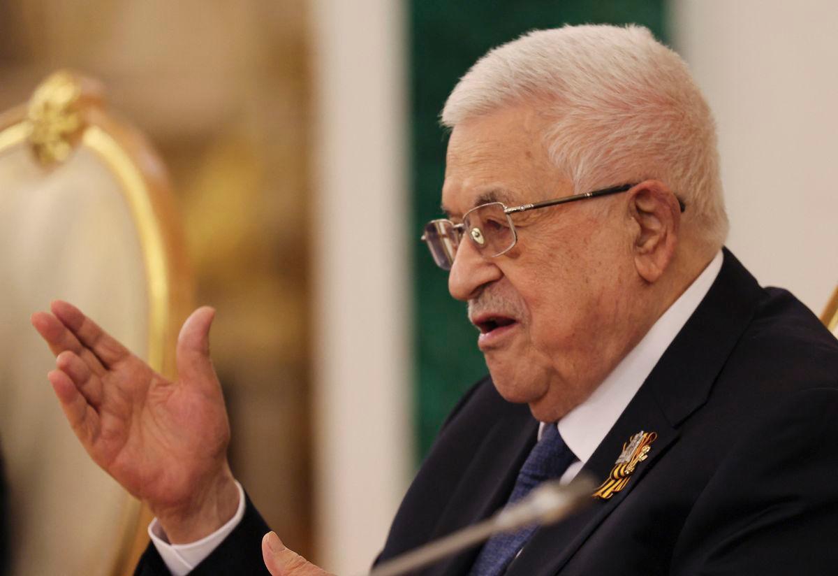 Palestinian Authority President Mahmud Abbas. (Photo by YURI KOCHETKOV / POOL / AFP)