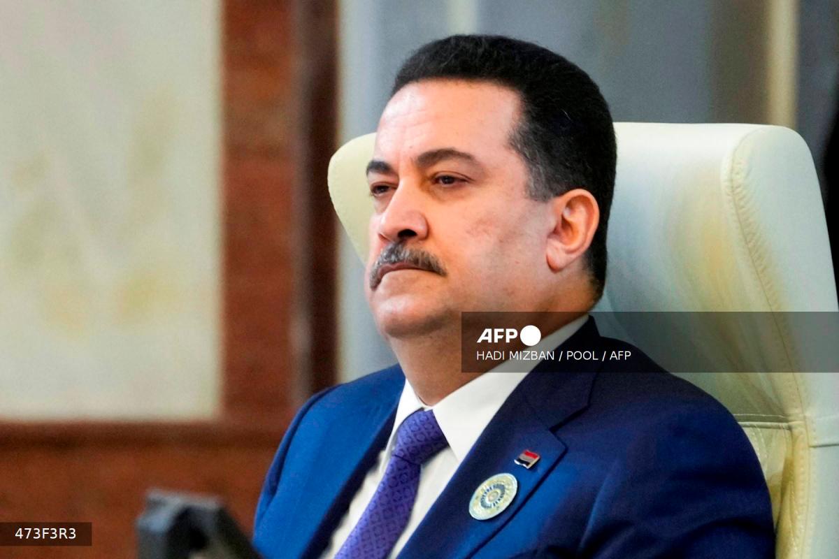Iraq’s Prime Minister Mohammed Shia al-Sudani - (Photo by Hadi Mizban / POOL / AFP)