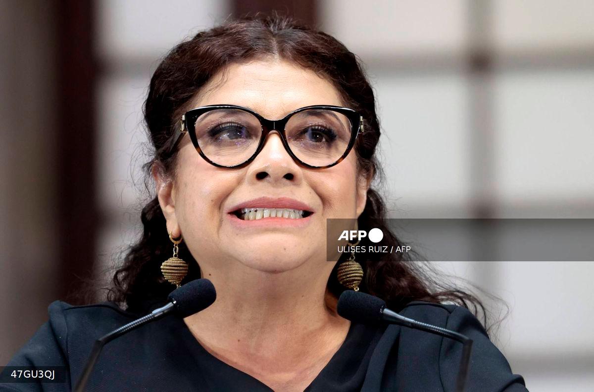 Mexico City mayor Clara Brugada speaks during a press conference on the killing of two close officials in Mexico city on May 20, 2025. - AFP