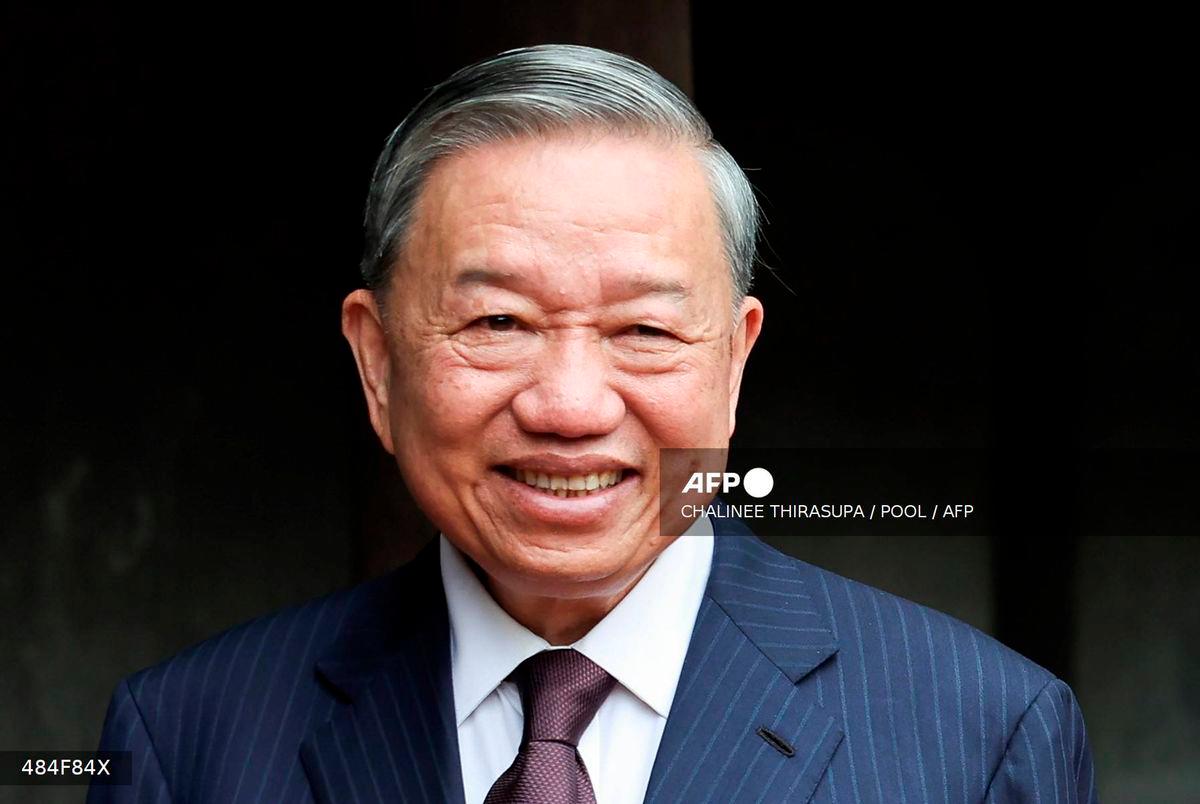 Vietnam’s Communist Party General Secretary To Lam. (Photo by Chalinee Thirasupa / POOL / AFP)