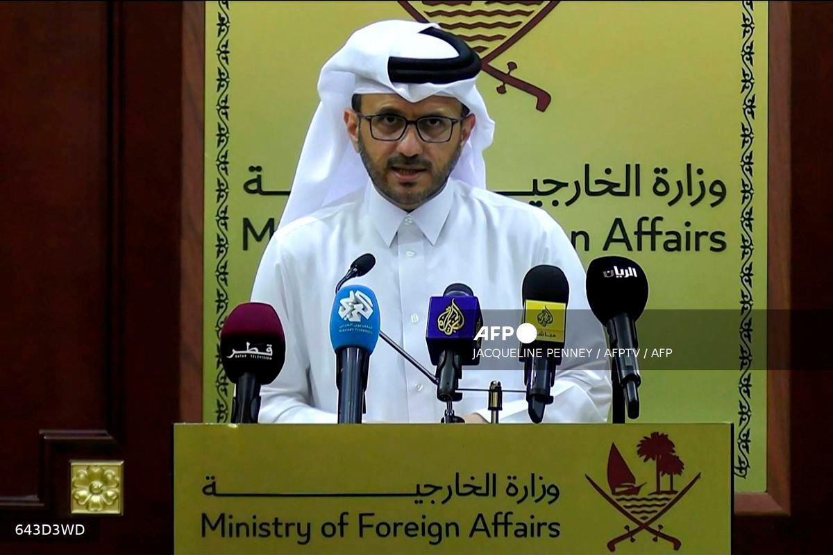 Qatari foreign ministry spokesman Majed al-Ansari - (Photo by Jacqueline PENNEY / AFPTV / AFP)