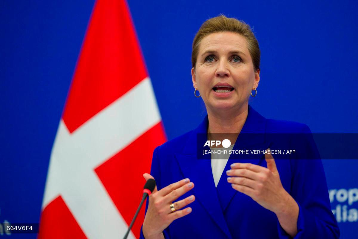 Danish Prime Minister Mette Frederiksen - (Photo by Jean-Christophe VERHAEGEN / AFP)