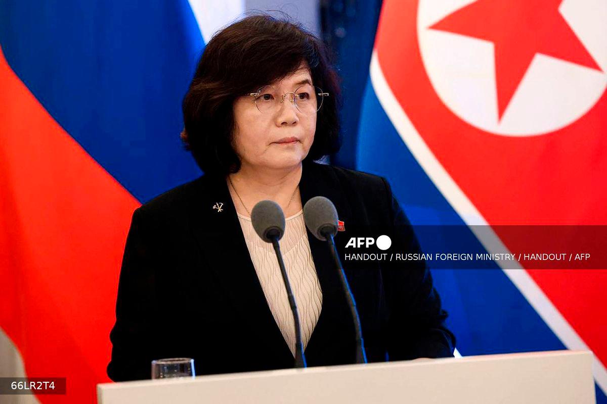 North Korea’s Foreign Minister Choe Son-hui - (Photo by Handout / RUSSIAN FOREIGN MINISTRY / HANDOUT / AFP)