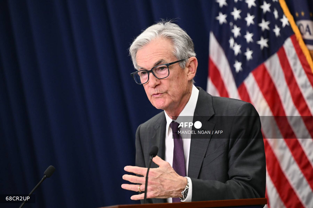 Chair of the US Federal Reserve Jerome Powell speaks during a news conference following the July 29-30 Federal Open Market Committee (FOMC) meeting in Washington, DC on July 30, 2025. - AFP