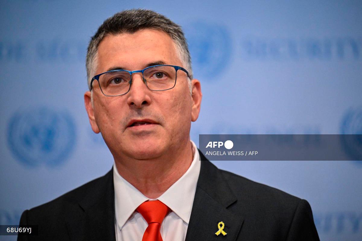 Israeli Foreign Minister Gideon Saar. - ANGELA WEISS / AFP