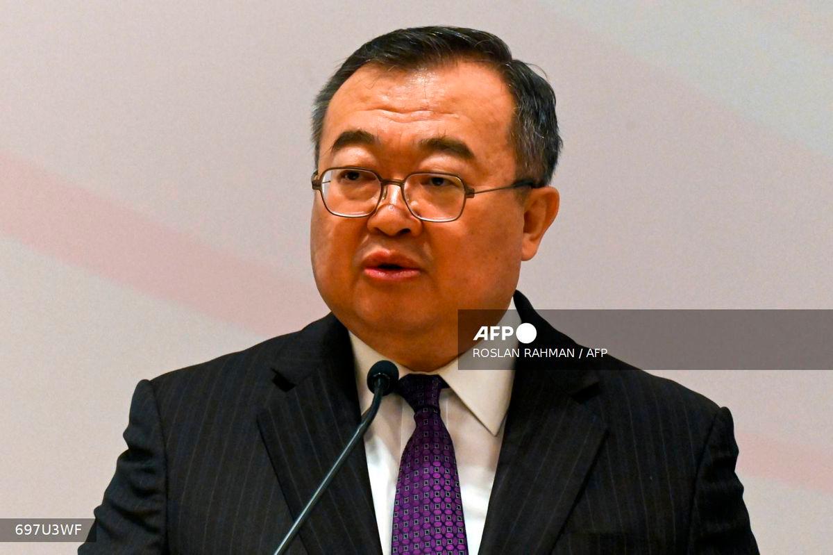 (FILES) Liu Jianchao, head of the International Department of the Chinese Communist Party, takes part in the “FutureChina Dialogue” talk at the Shangri La hotel in Singapore on March 27, 2024. A senior Chinese diplomat considered to be a contender for future foreign minister has been detained by authorities for questioning, the Wall Street Journal reported on August 10, 2025. Photo by Roslan RAHMAN / AFP