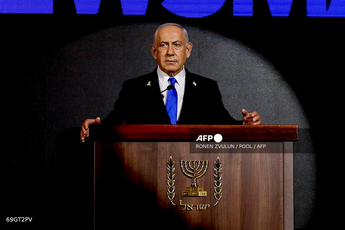 Israeli Prime Minister Benjamin Netanyahu - (Photo by Ronen Zvulun / POOL / AFP)
