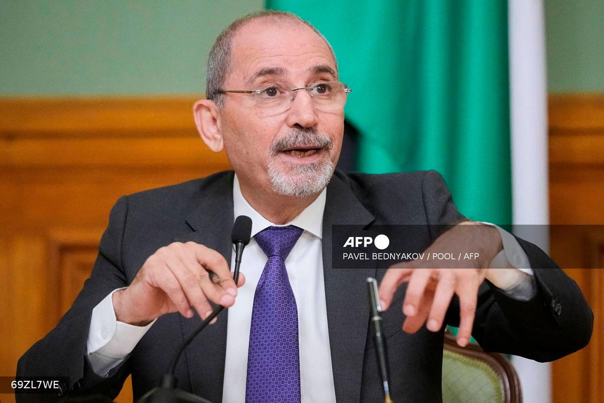 Jordan’s Foreign Minister Ayman Safadi - (Photo by Pavel Bednyakov / POOL / AFP)