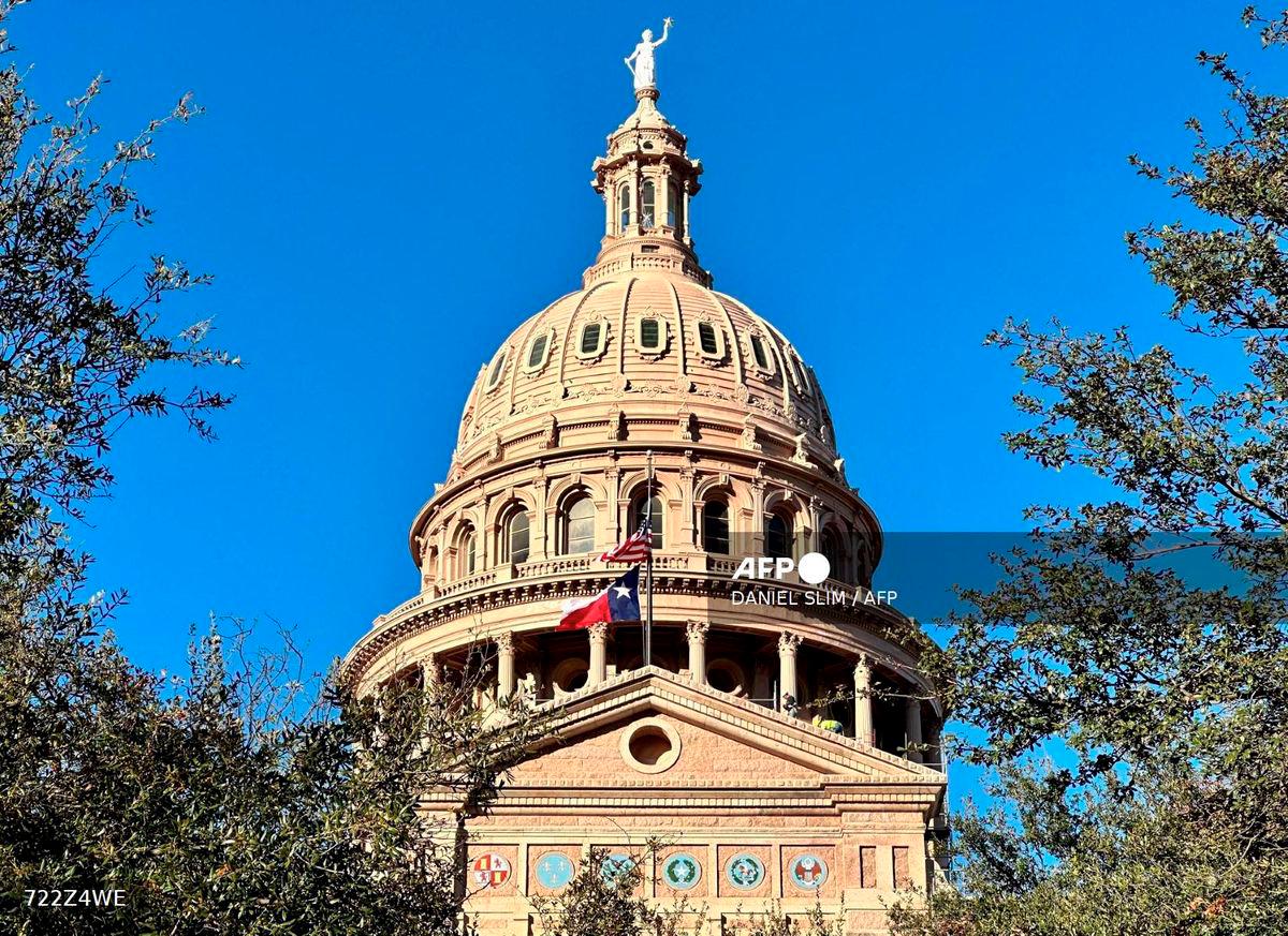 The Texas State Capitol is seen in Austin, Texas, on January 26, 2023. - AFP