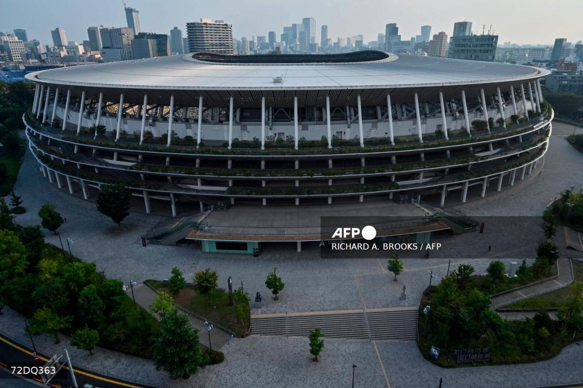 This general view shows the National Stadium, where the 2025 World Athletics Championships will take place from September 13-21, in central Tokyo on August 25, 2025. - AFPPIX