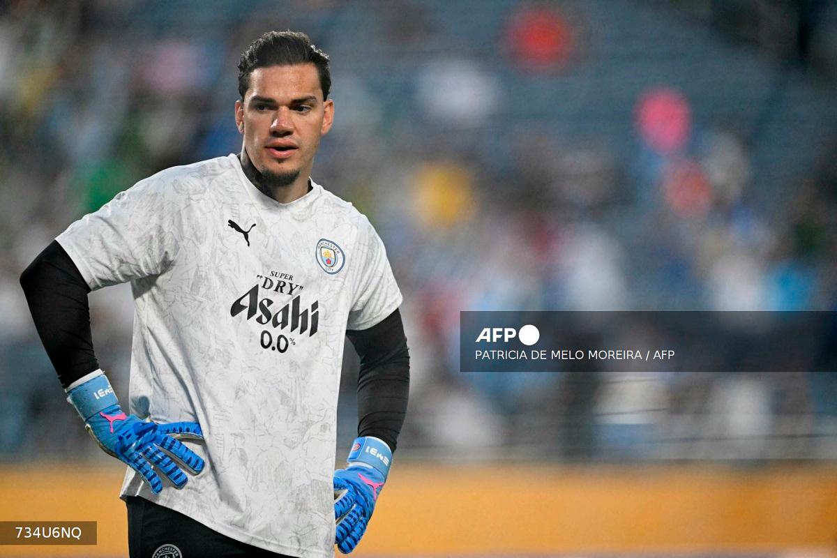 Manchester City’s Brazilian goalkeeper Ederson. - PATRICIA DE MELO MOREIRA / AFP