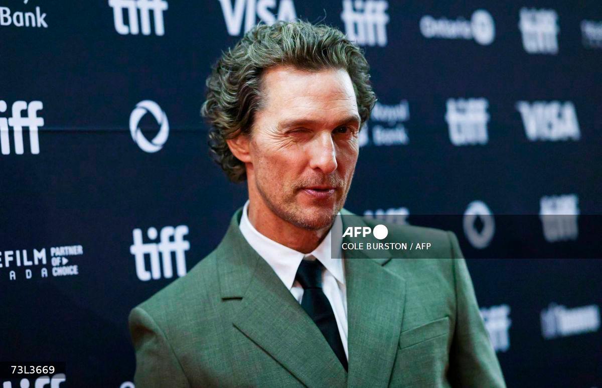 US actor Matthew McConaughey arrives on the red carpet ahead of the pr arrives for the special presentation of The Lost Bus at the Toronto International Film Festival (TIFF) in Toronto, Ontario, Canada on September 5, 2025. - AFP