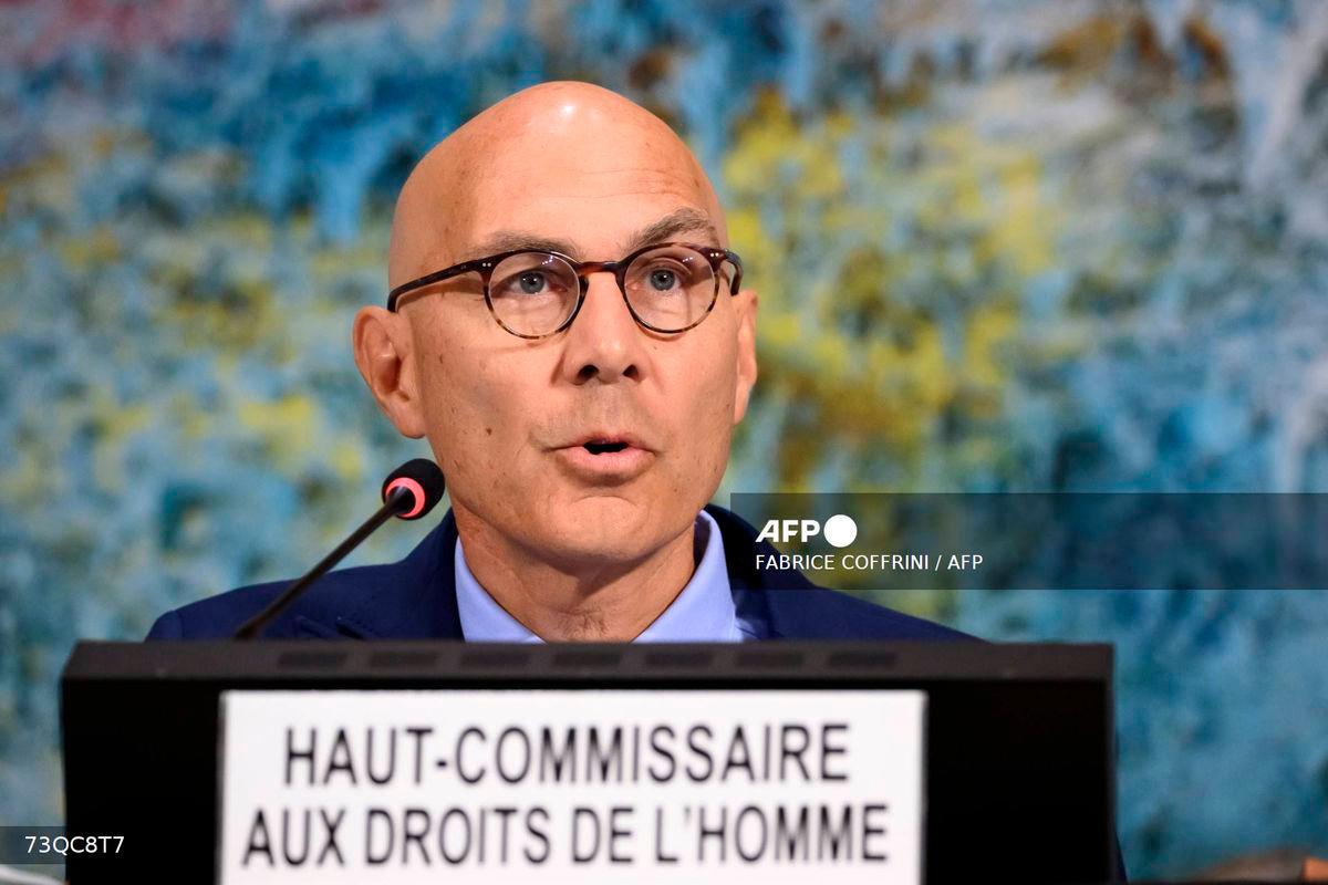 UN High Commissioner for Human Rights Volker Turk - (Photo by Fabrice COFFRINI / AFP)