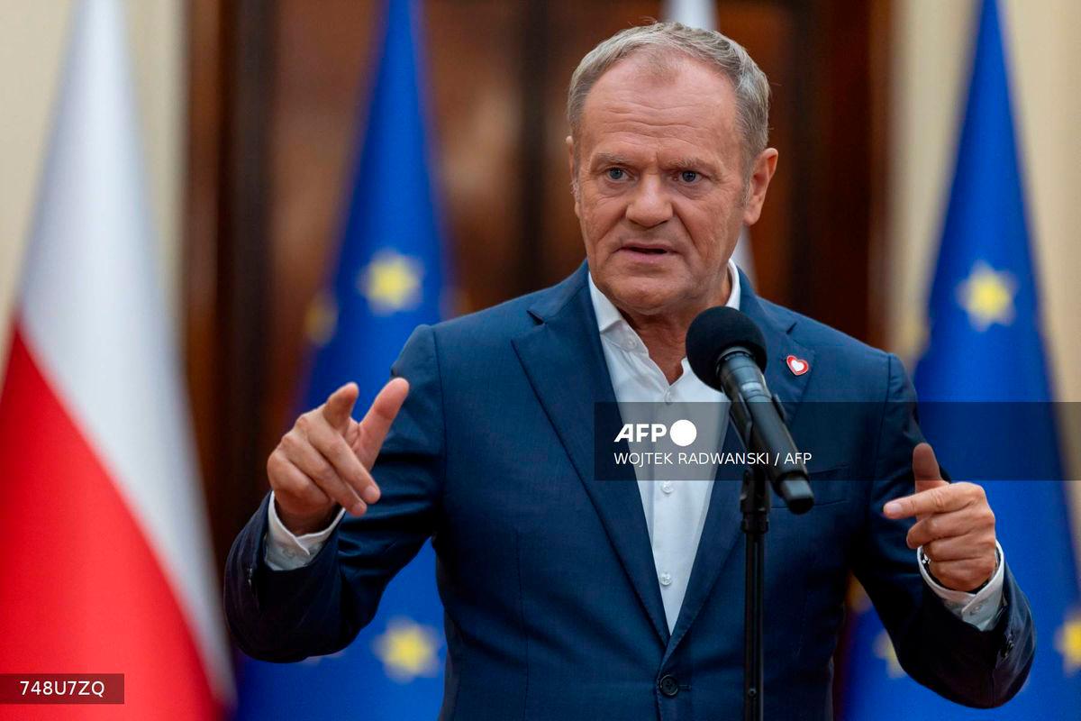 Poland’s Prime Ministrer Donald Tusk - Photo by WOJTEK RADWANSKI / AFP