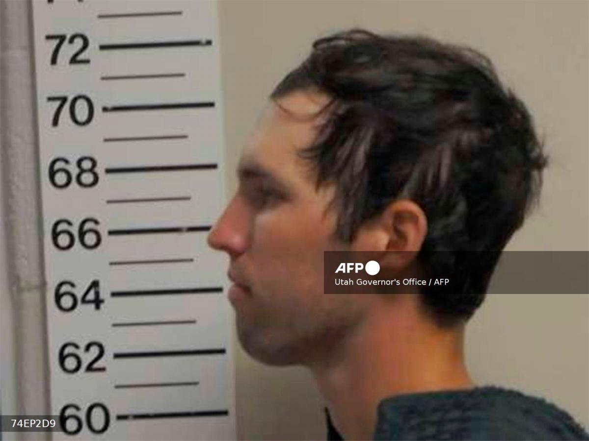 This handout released by the Utah Governor’s Office on September 13, 2025 shows the booking photo of Tyler Robinson, the suspect in the shooting death of right-wing activist Charlie Kirk. Authorities announced on September 12 that they had taken into custody Tyler Robinson, the person believed to have assassinated Charlie Kirk, a right-wing activist and close ally of President Donald Trump. He was shot while speaking at an event on September 10 at Utah Valley University (UVU), in the city of Orem, Utah. AFP PHOTO / UTAH GOVERNOR’S OFFICE