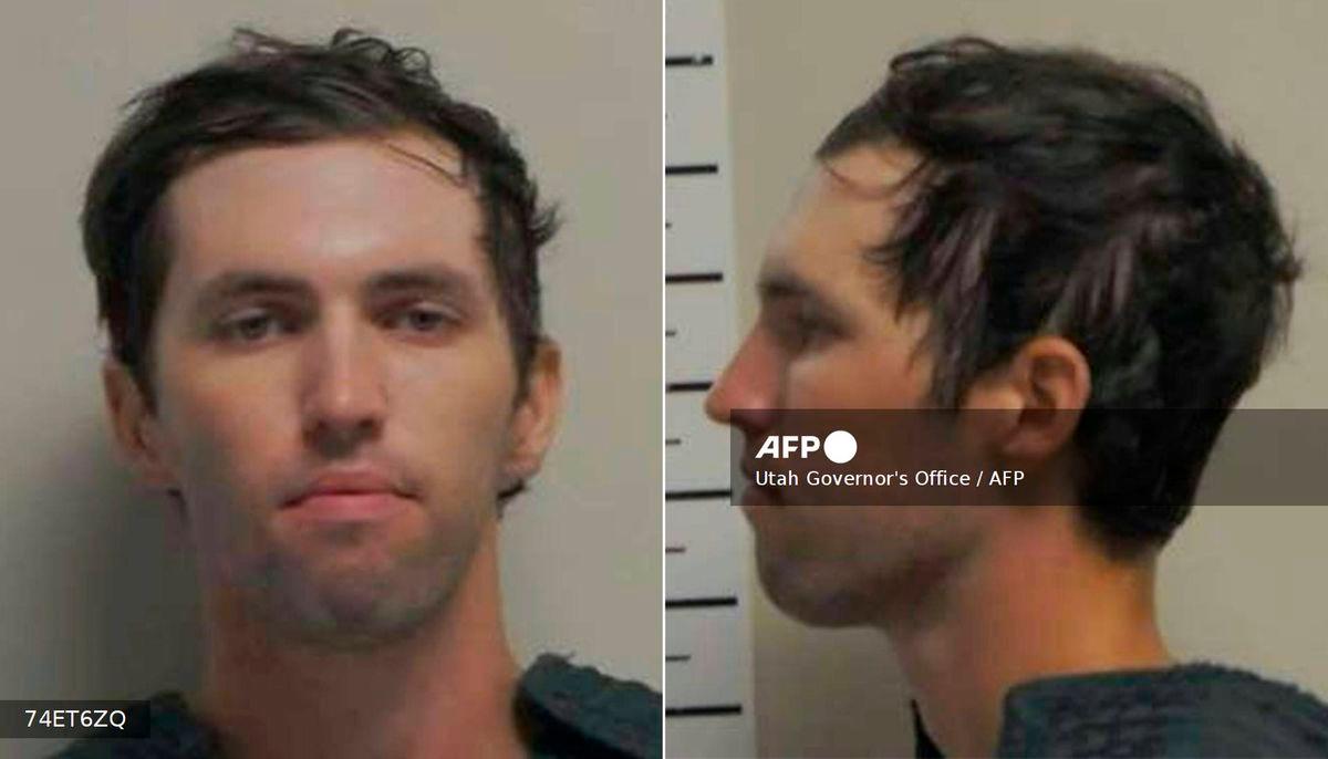 This combination of pictures created on September 13, 2025 using handouts released by the Utah Governor’s Office on September 13, 2025 shows the booking photos of Tyler Robinson, the suspect in the shooting death of right-wing activist Charlie Kirk- AFP PHOTO / UTAH GOVERNOR’S OFFICE “ - HANDOUT