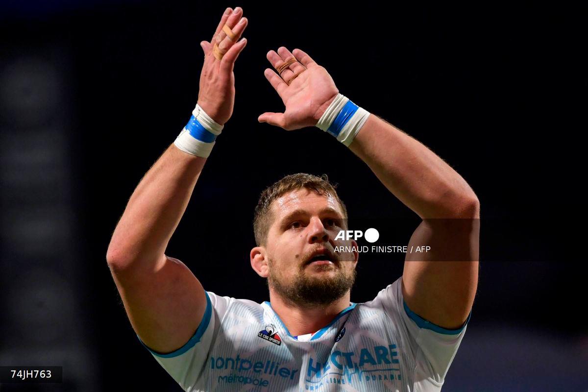 Former French international Paul Willemse, originally from South Africa, announced his retirement on September 15, 2025 at the age of 32, forced off the field by a series of concussions. (Photo by ARNAUD FINISTRE / AFP)