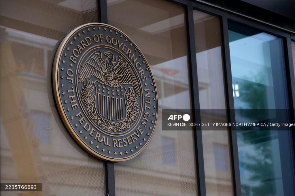 The Federal Reserve logo - Kevin Dietsch/Getty Images/AFPPIX