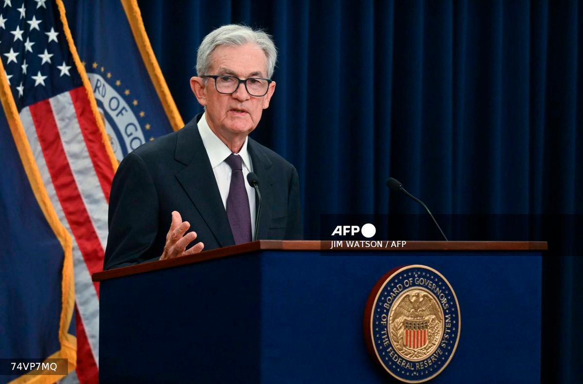 US Federal Reserve Chair Jerome Powell speaks at a news conference at the Federal Reserve headquarters, following the Federal Open Market Committee (FOMC) meeting in Washington, DC, on September 17, 2025. (Photo by Jim WATSON / AFP)