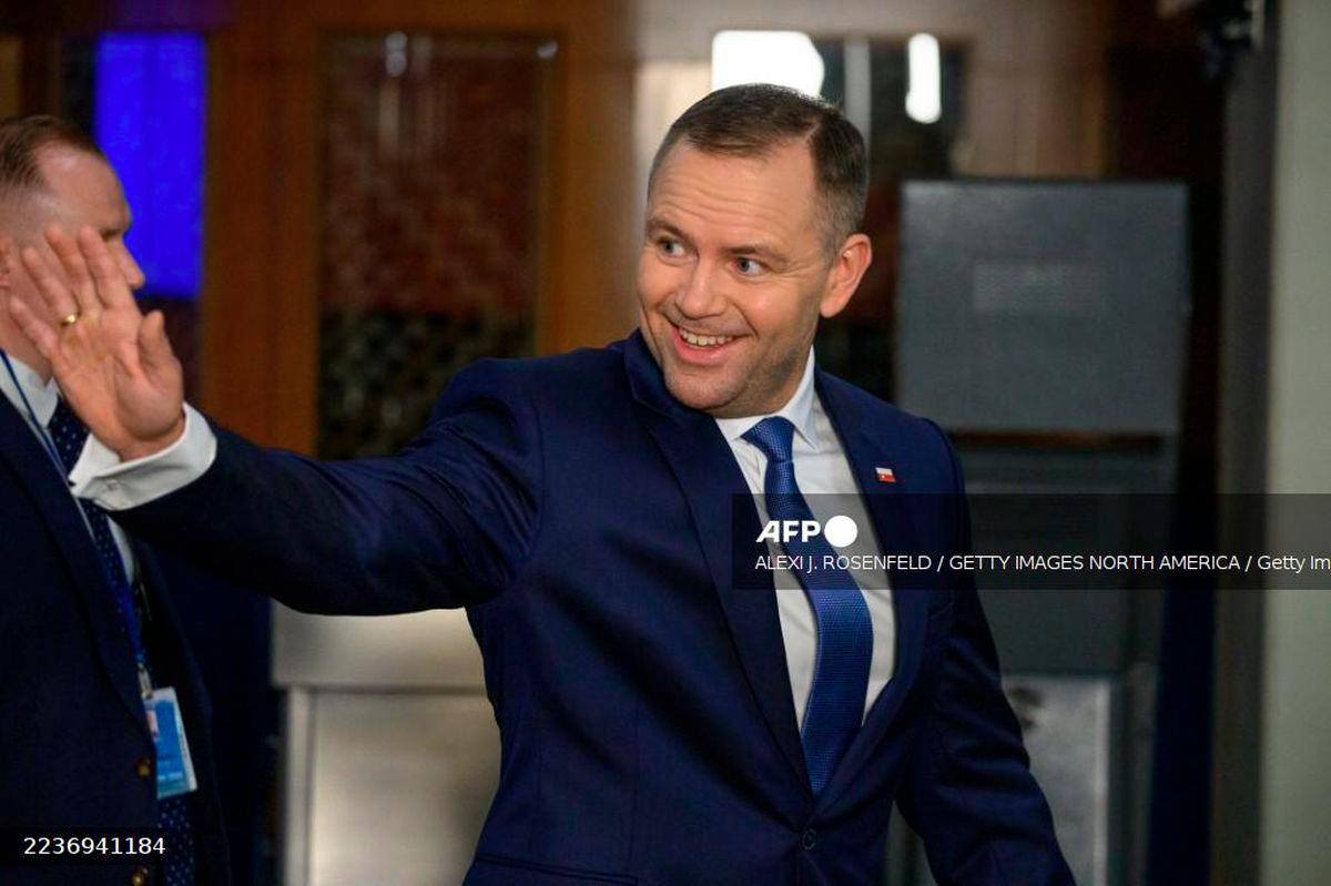President of Poland Karol Nawrocki arrives for the 80th session of the UN’s General Assembly (UNGA) at UN Headquarters on September 23, 2025 in New York City. - Getty Images via AFP