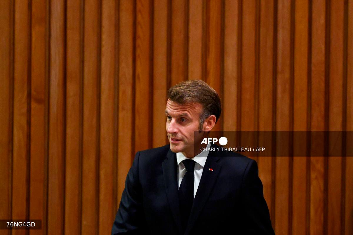 French President Emmanuel Macron - (Photo by CHARLY TRIBALLEAU / AFP)