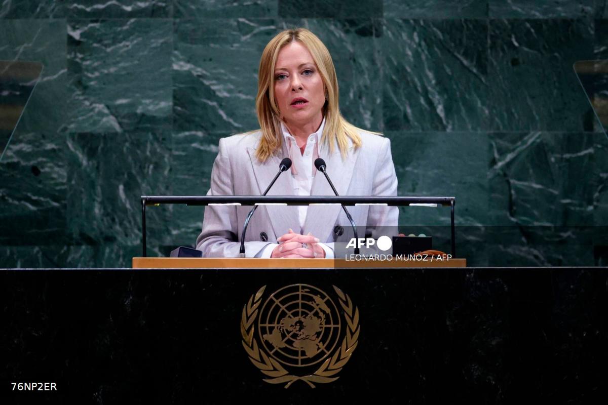 Italian Prime Minister Giorgia Meloni - AFPPIX
