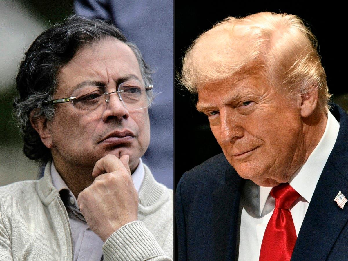This combination of pictures created on September 29, 2025 shows Colombia’s President Gustavo Petro (L) and US President Donald Trump. - AFPpix