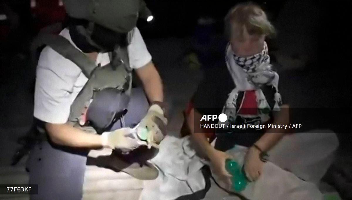 Spain confirms 21 of 49 citizens detained on Gaza aid flotilla to leave Israel for home, following agreement with Israeli authorities- AFP PHOTO / ISRAELI FOREIGN MINISTRY / HANDOUT