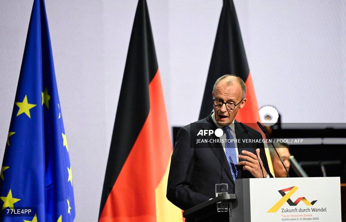 Germany’s Chancellor Friedrich Merz - (Photo by Jean-Christophe VERHAEGEN / POOL / AFP)