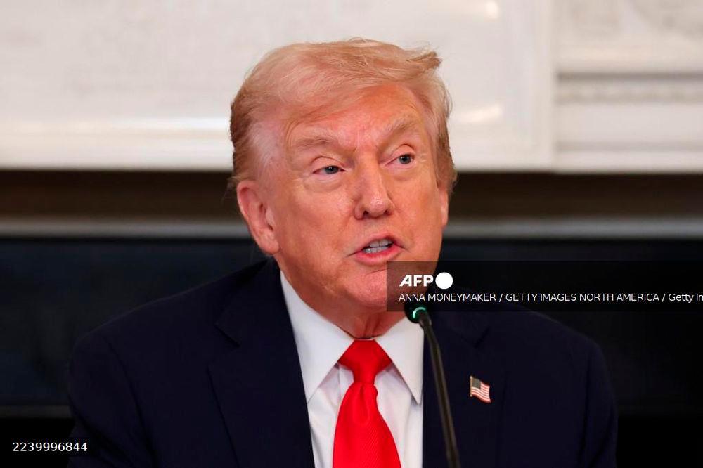 U.S. President Donald Trump delivers remarks during a roundtable discussion in the State Dining Room of the White House on October 08, 2025 in Washington, DC. Anna Moneymaker/Getty Images/AFP (Photo by Anna Moneymaker / GETTY IMAGES NORTH AMERICA / Getty Images via AFP)