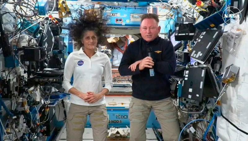 NASA duo Butch Wilmore and Suni Williams have been stuck aboard the ISS since June. Photo: AFP