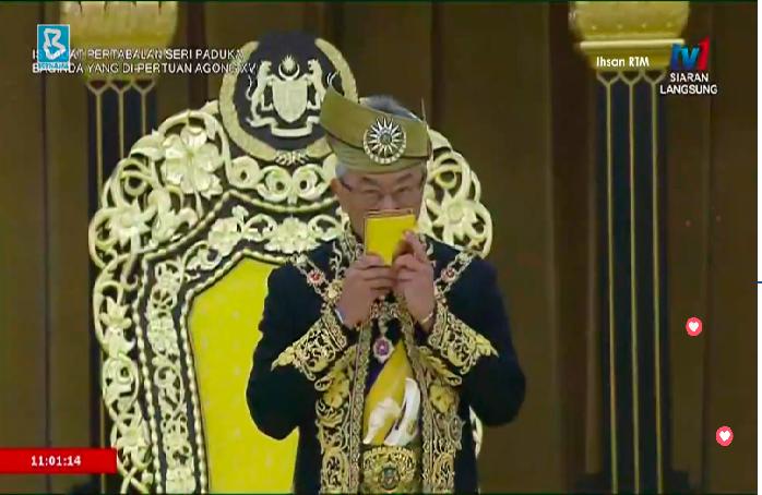 Sultan Abdullah officially installed as 16th Yang di-Pertuan Agong
