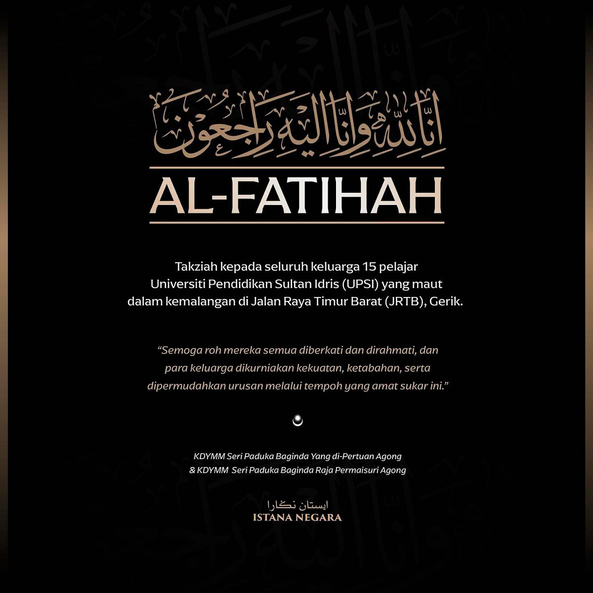 Credit: Sultan Ibrahim Sultan Iskandar / FB