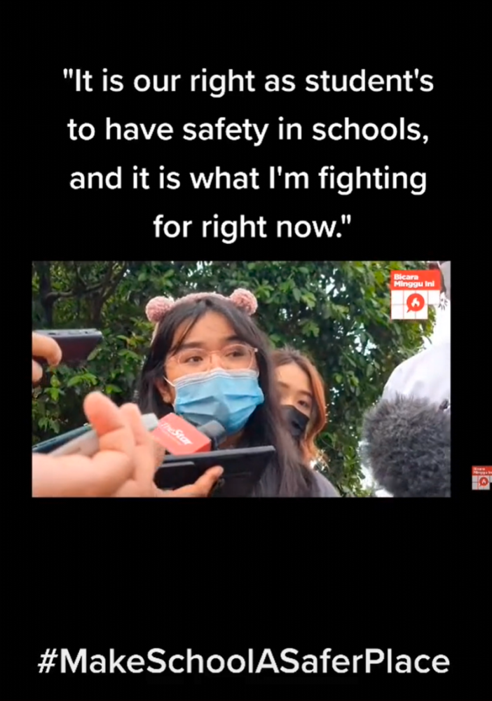$!Ain Husniza said investigations will not deter her mission to make schools safer