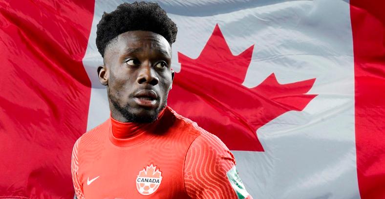 Canada’s winger Alphonso Davies.