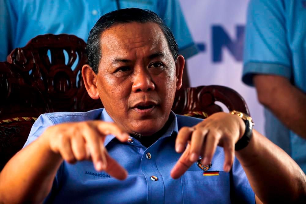 Datuk Seri Aminuddin Harun. BERNAMAPIX