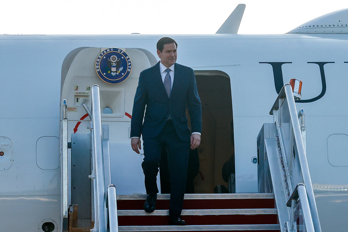 United States Secretary of State Marco Rubio arrives at Subang Air Base to attend the 58th ASEAN Foreign Ministers’ Meeting (AMM) and related meetings at the Kuala Lumpur Convention Centre. - BERNAMA