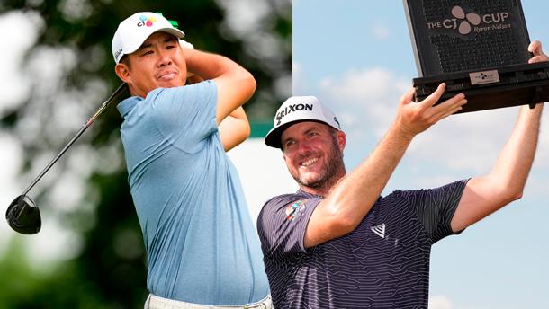 South Koreas An Byeong Hun (left) and Canadian Taylor Pendrith. – Getty Images/PGA Tour