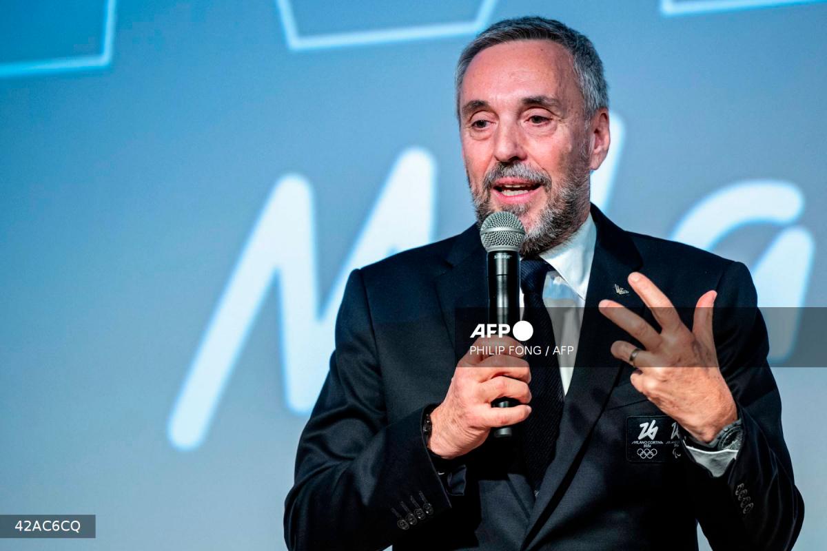 Andrea Varnier, CEO of the Milano Cortina 2026. - Philip FONG / AFP