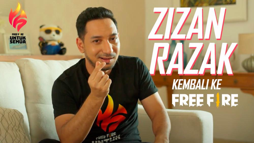 Collaboration announcement video by Zizan Razak.- Garena Free Fire Malaysia