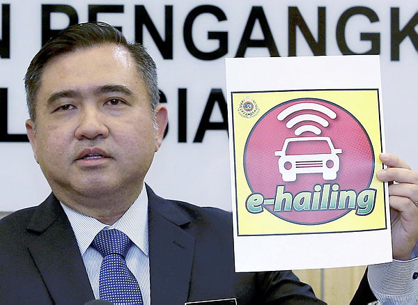 Transport Minister Anthony Loke speaks to the media at press conference. — BBXpress
