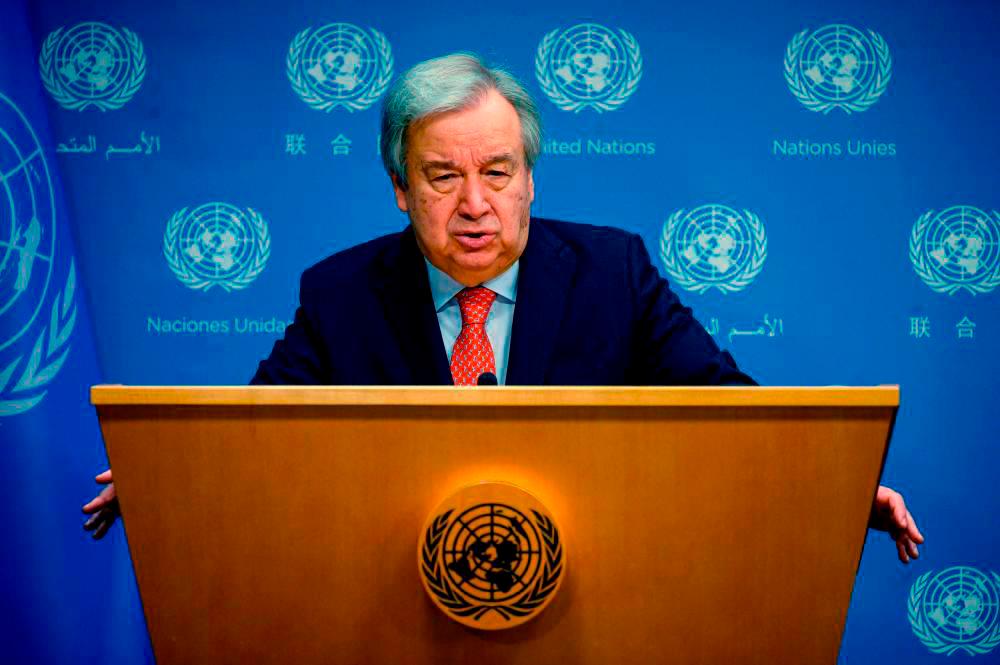 UN Secretary-General, Antonio Guterres. - AFPPIX