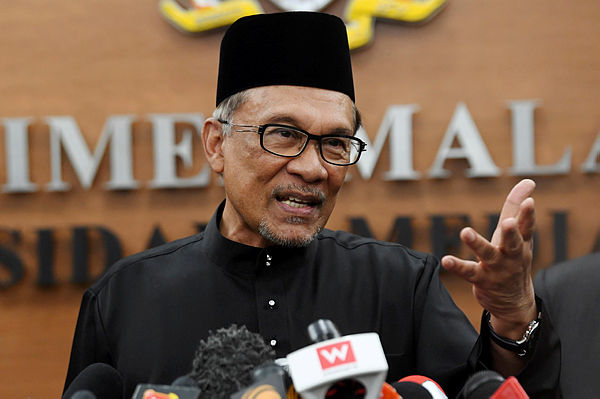 PKR president Datuk Seri Anwar Ibrahim. — Bernama