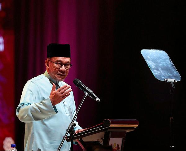 Datuk Seri Anwar Ibrahim. BERNAMAPIX