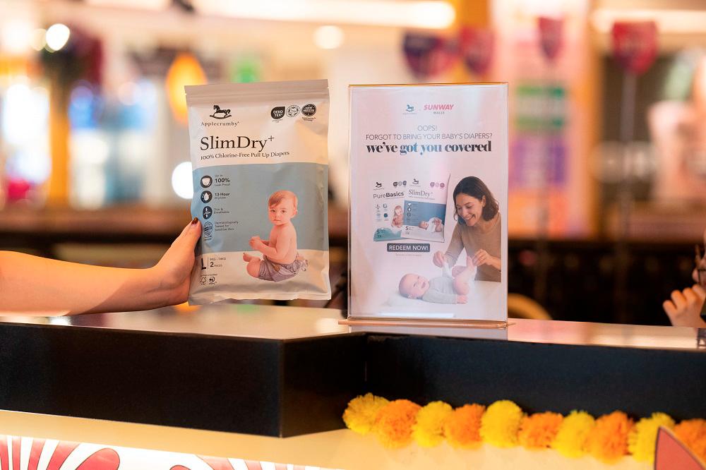Parents can redeem the diapers at the concierge or Sunway Student Ambassadors counters. $!Parents can redeem the diapers at the concierge or Sunway Student Ambassadors counters.