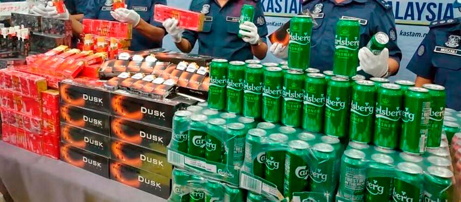 Customs foil attempt to smuggle cigarettes alcohol frozen meat