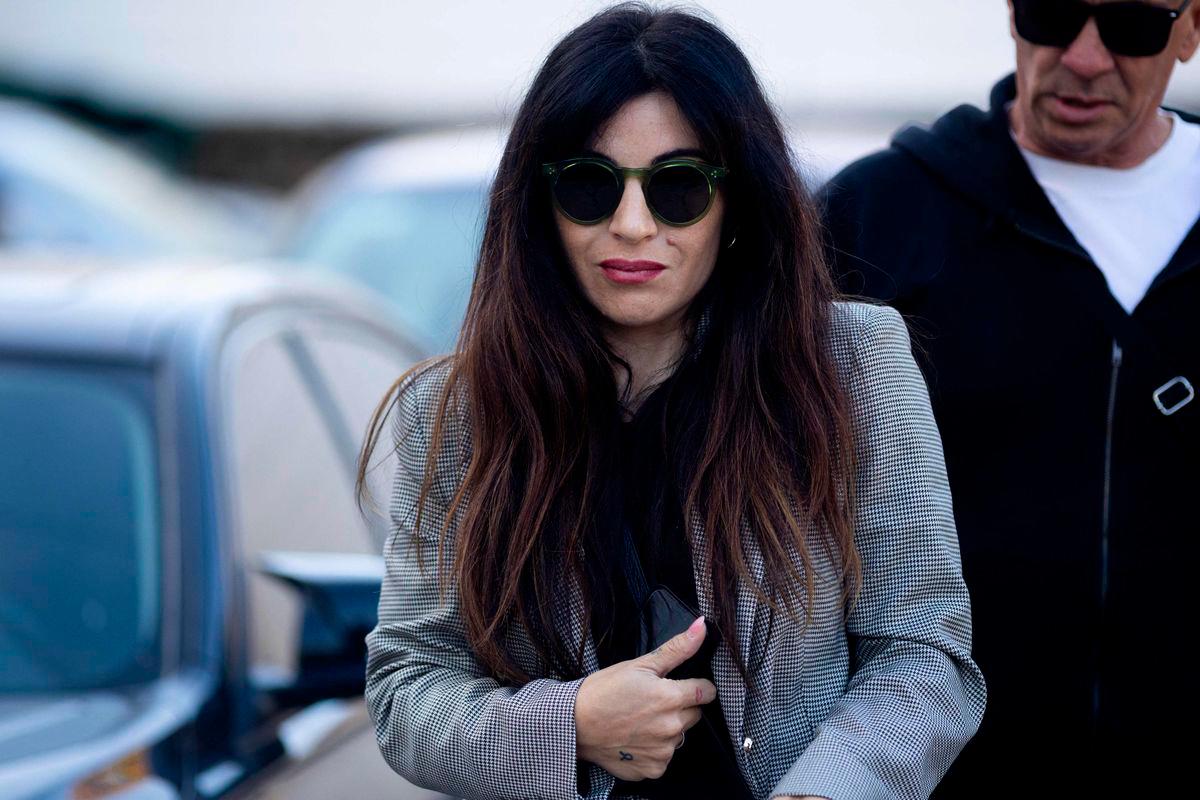 Gianinna Maradona, daughter of Argentine football legend Diego Maradona, walks on arrival in court for a trial hearing on her father’s death in San Isidro, on the outskirts of Buenos Aires, on May 13, 2025. AFPpix